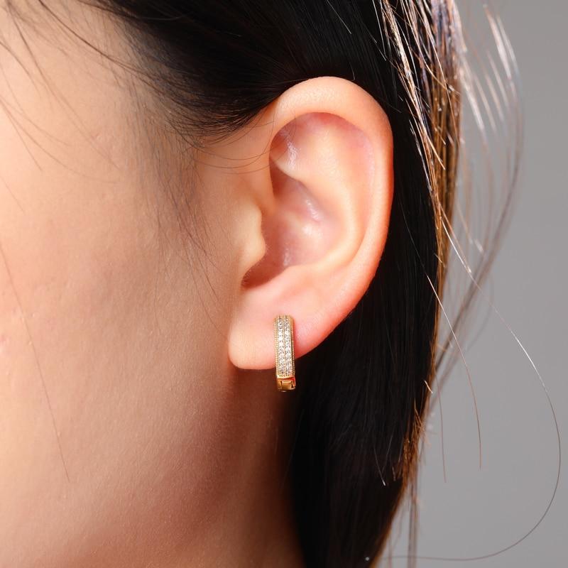Diamond Hoop Earrings 18K - ICECI
