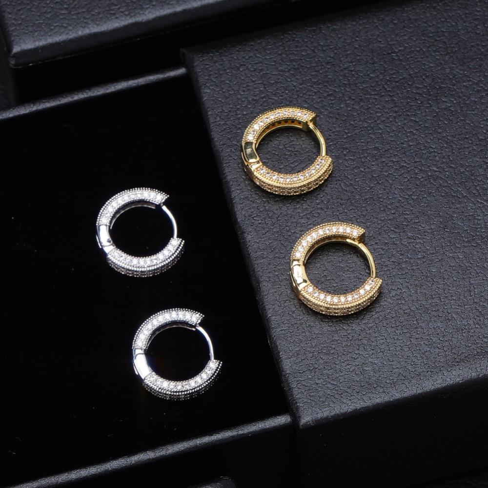 Diamond Hoop Earrings 18K - ICECI