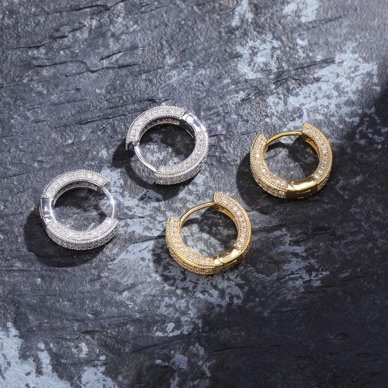 Diamond Hoop Earrings 18K - ICECI