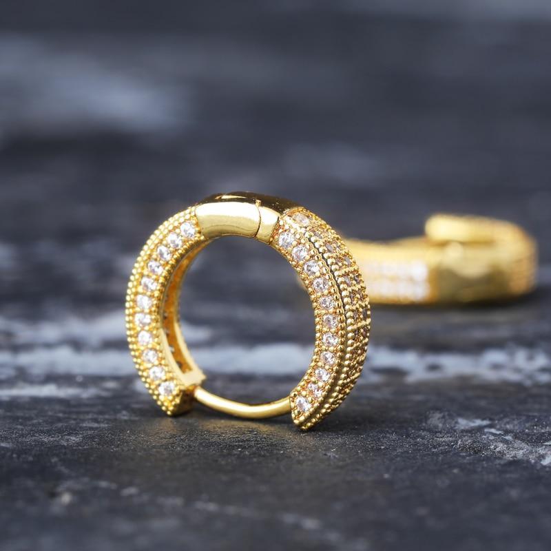 Diamond Hoop Earrings 18K - ICECI