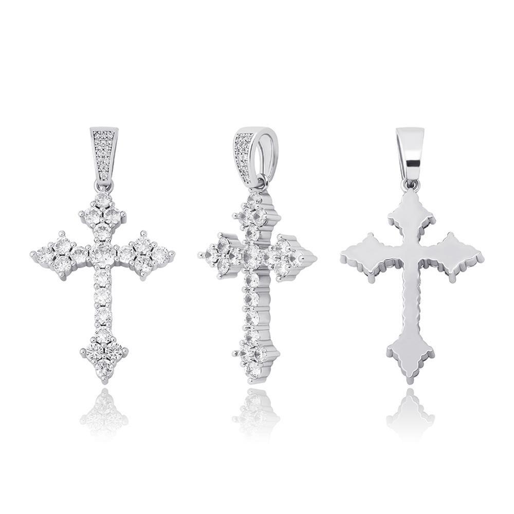 Diamond Patonce Cross Pendant 14K - ICECI