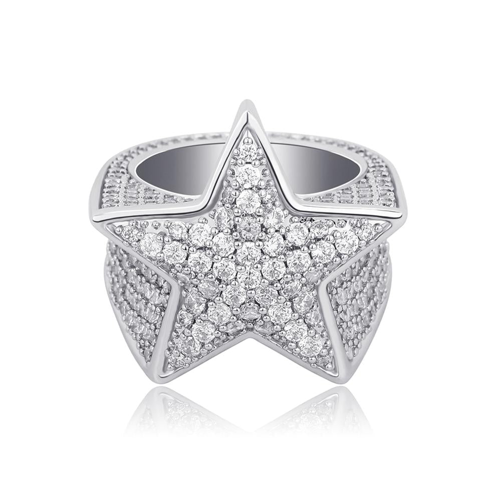 Diamond Star Ring 14K - ICECI