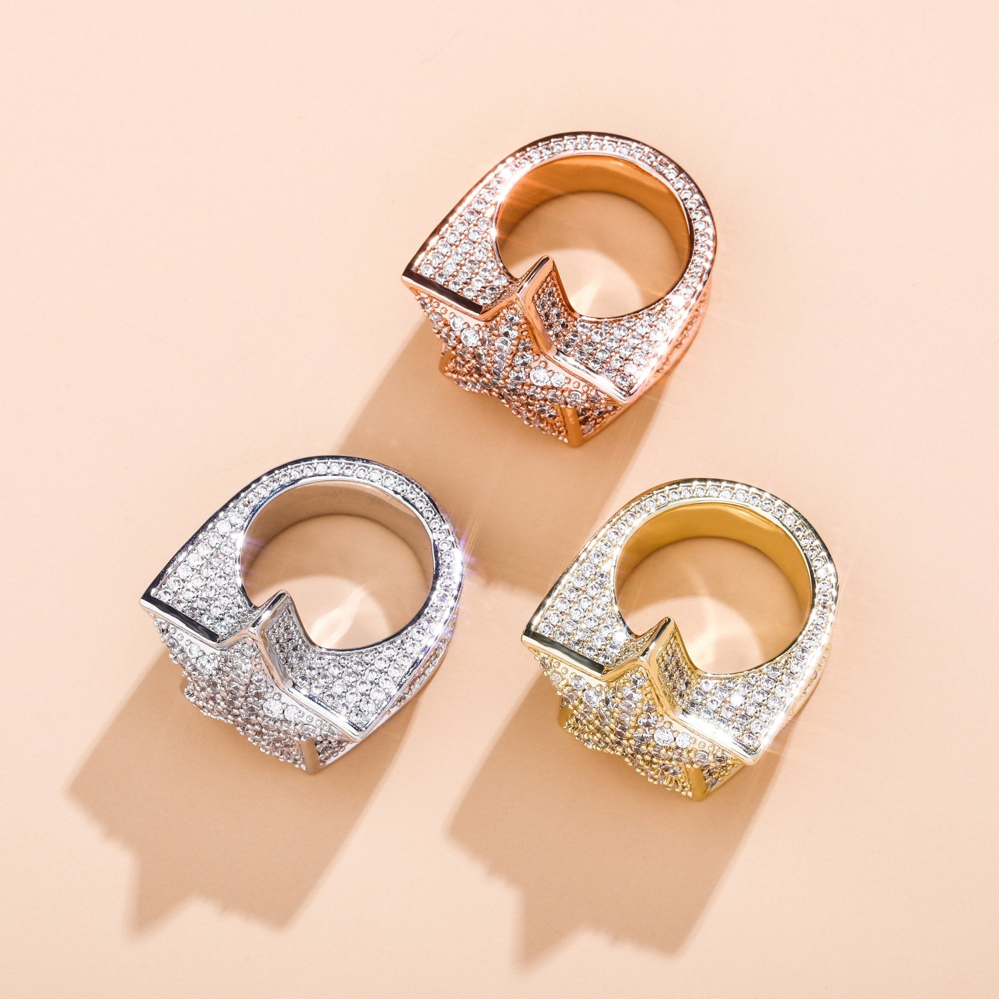 Diamond Star Ring 14K - ICECI