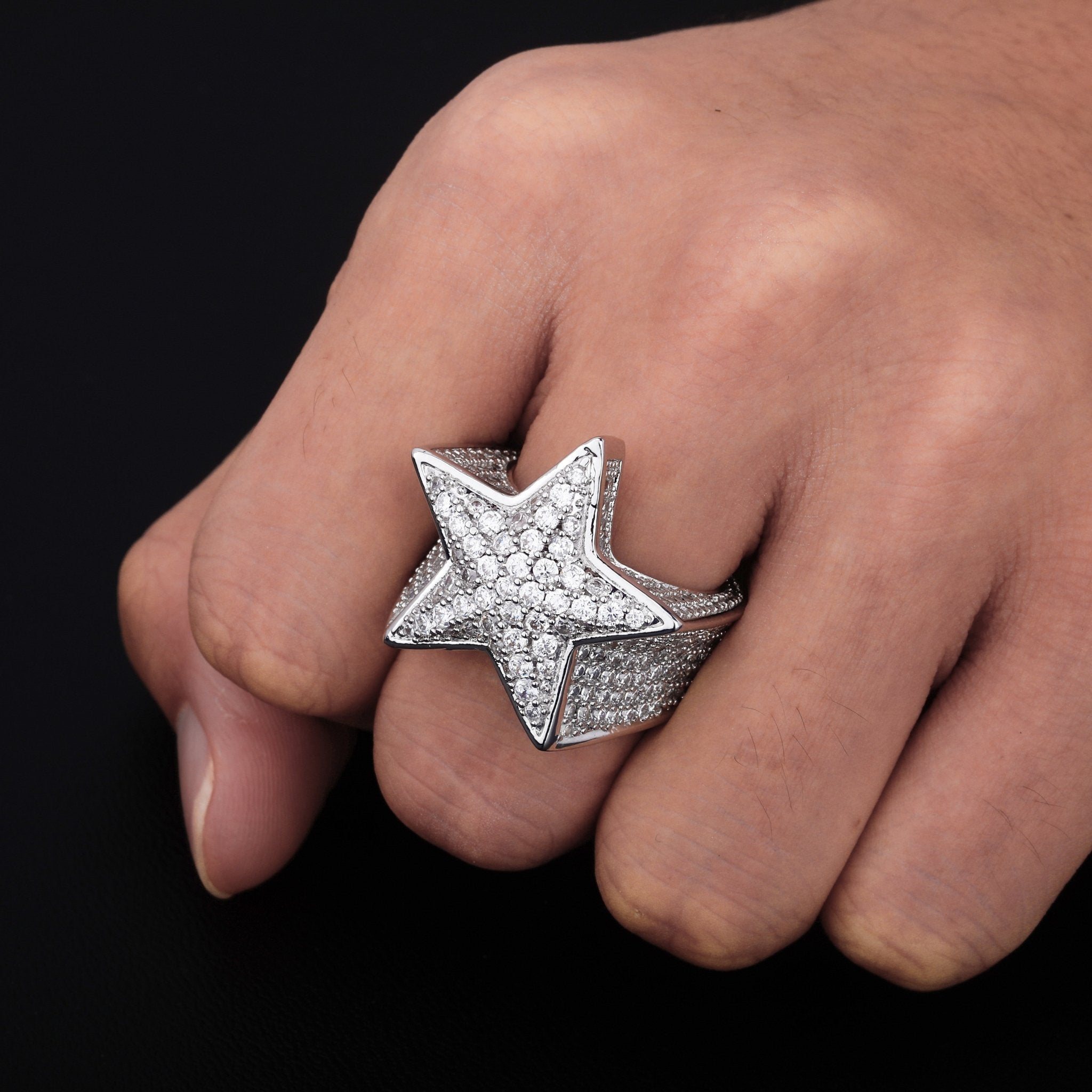 Diamond Star Ring 14K - ICECI