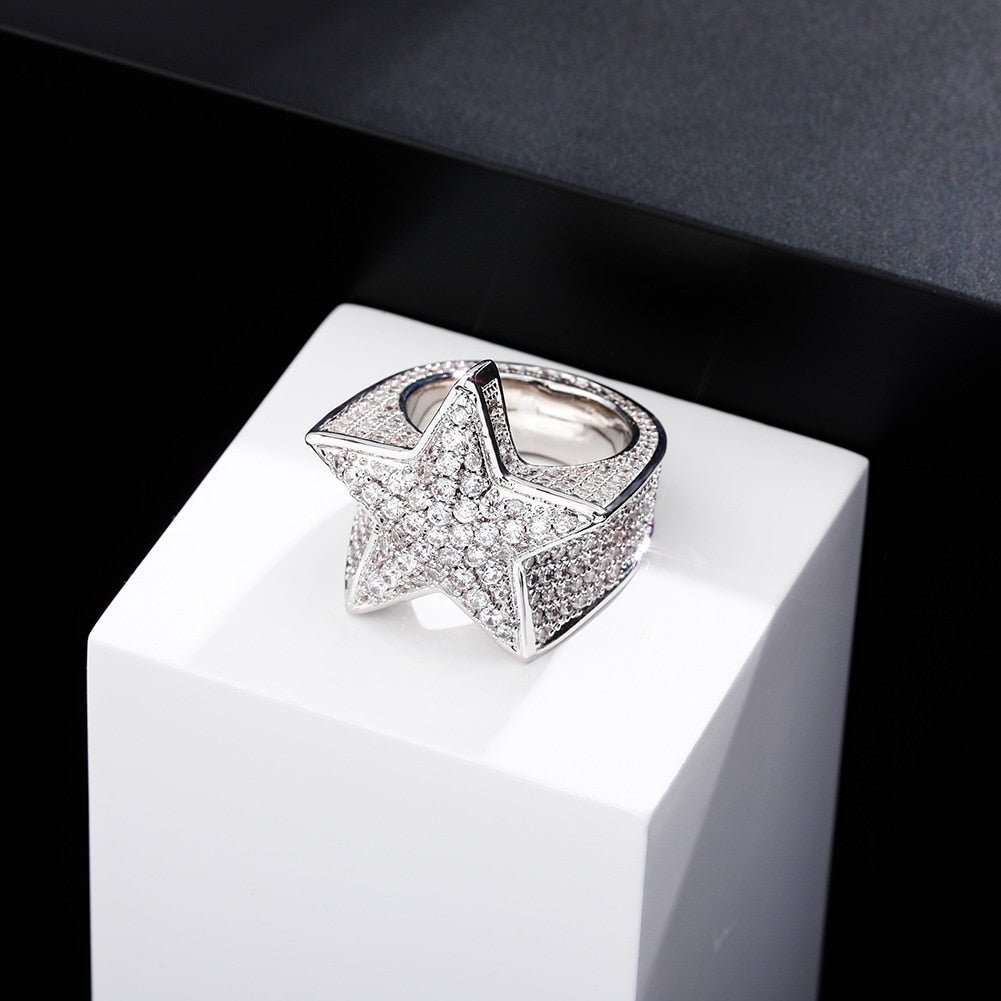 Diamond Star Ring 14K - ICECI