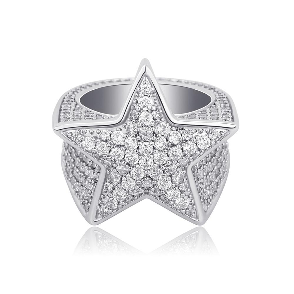 Diamond Star Ring 14K - ICECI