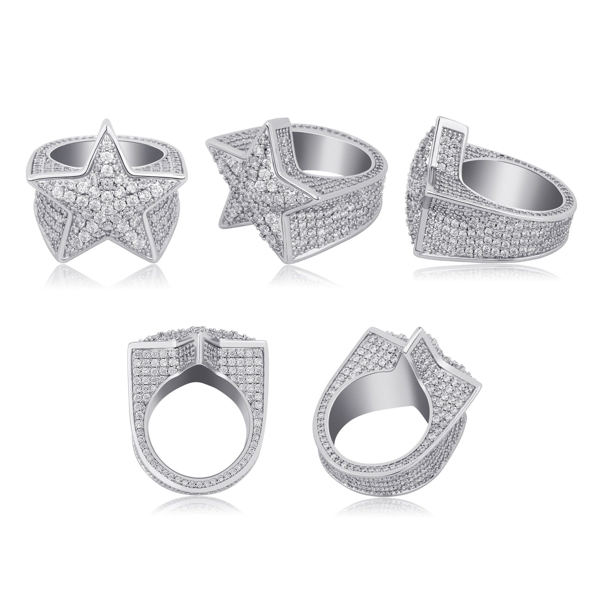 Diamond Star Ring 14K - ICECI