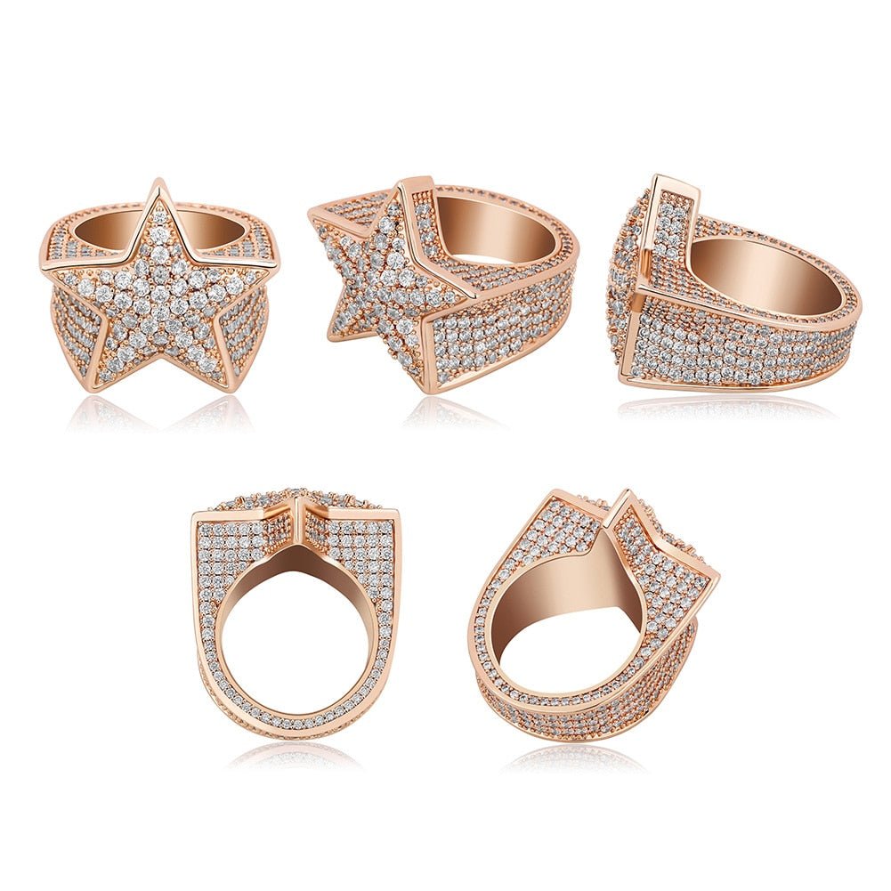 Diamond Star Ring 14K - ICECI