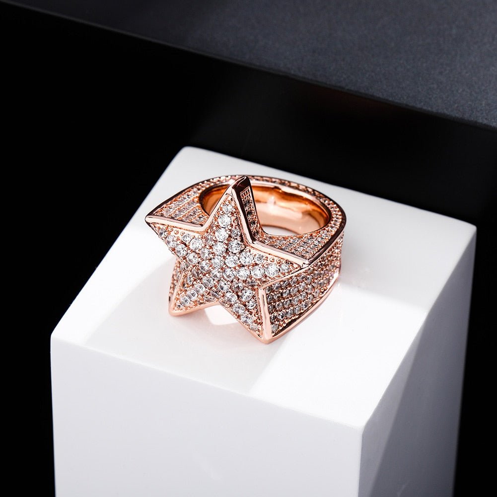 Diamond Star Ring 14K - ICECI