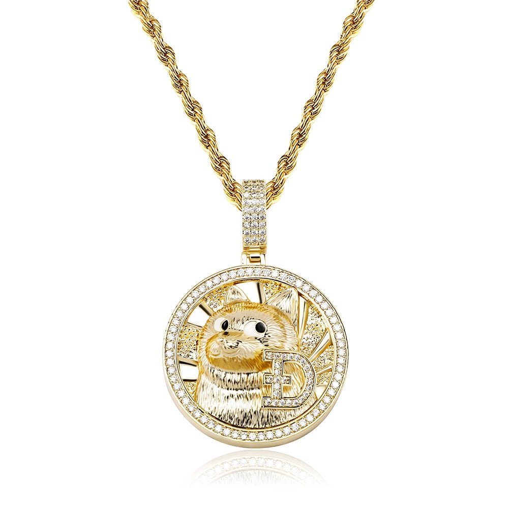 Dogecoin Pendant 14K - ICECI