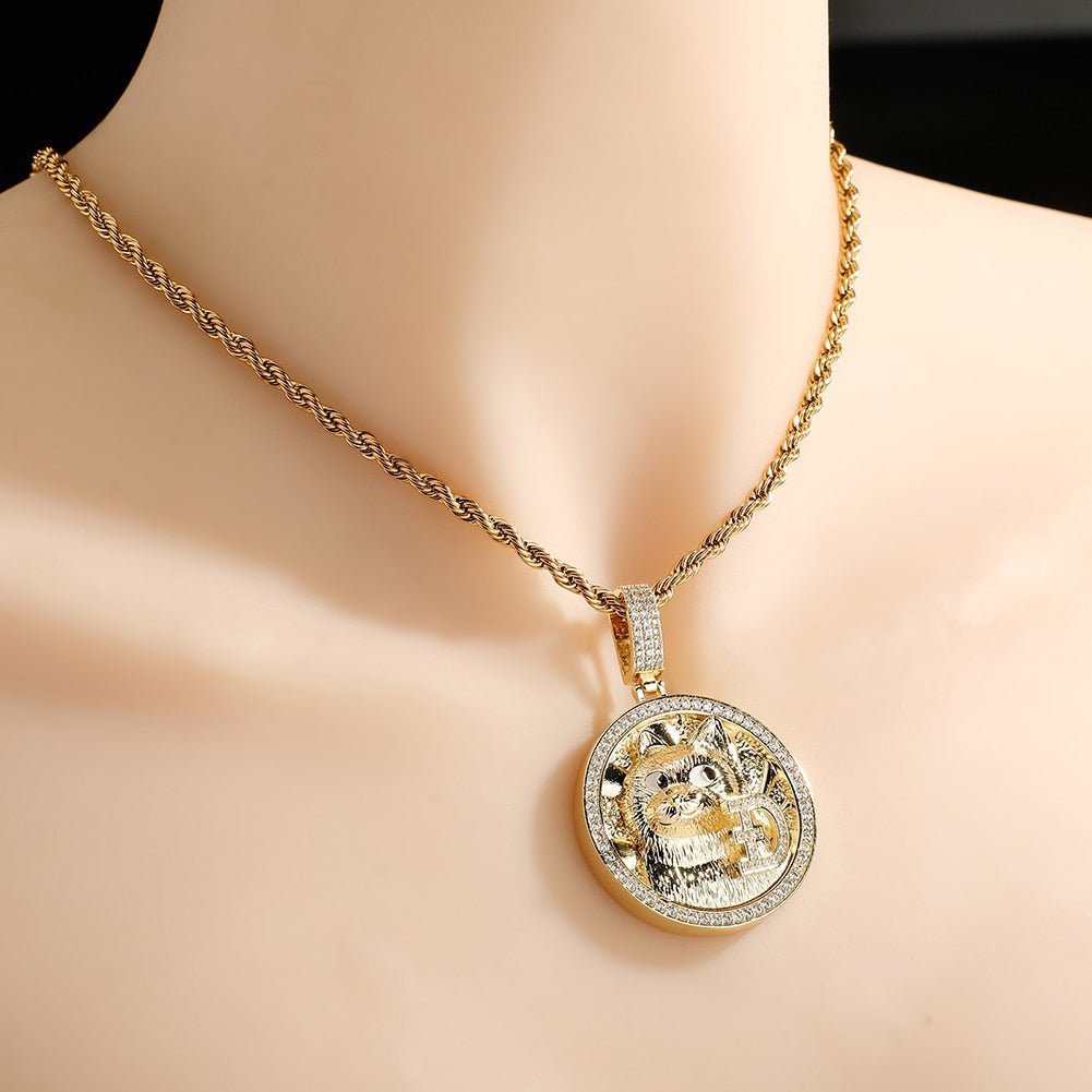 Dogecoin Pendant 14K - ICECI