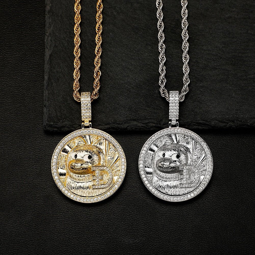 Dogecoin Pendant 14K - ICECI