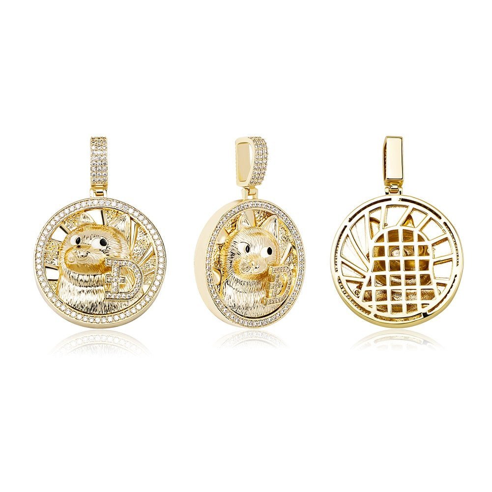 Dogecoin Pendant 14K - ICECI