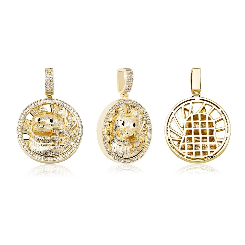 Dogecoin Pendant 14K - ICECI