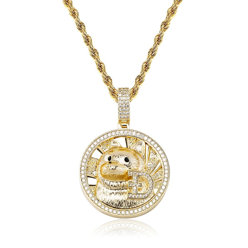 Dogecoin Pendant 14K - ICECI