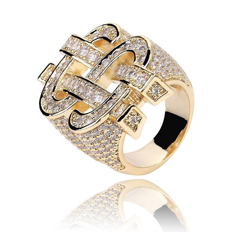 Dollar Sign Ring 14K - ICECI