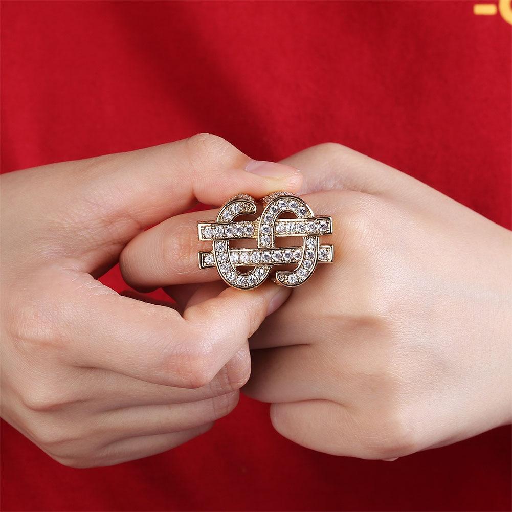 Dollar Sign Ring 14K - ICECI