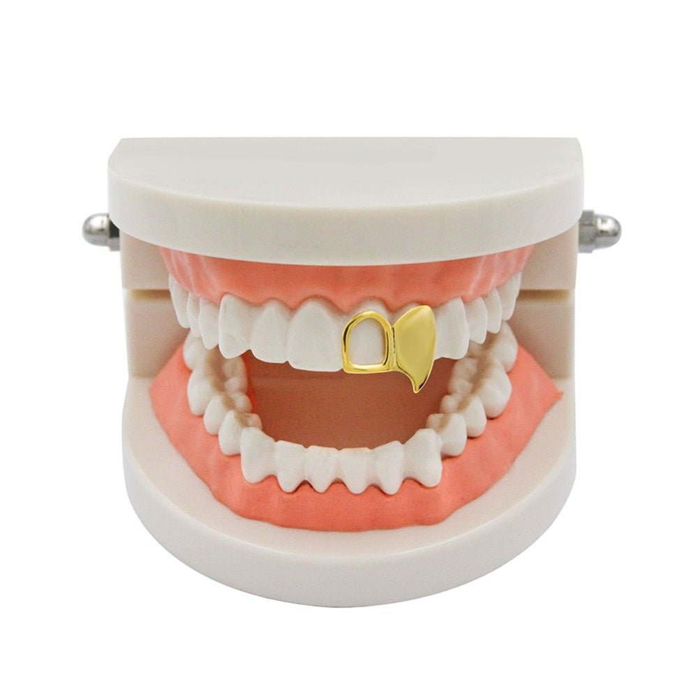 Double Cap Fang Grillz 14K - ICECI
