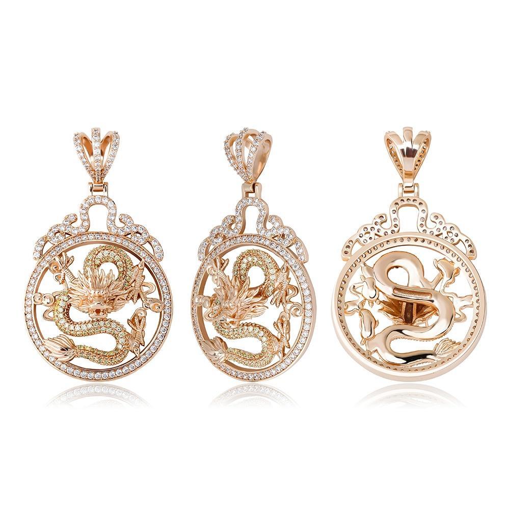 Dragon Spirit Ornament Pendant 14K - ICECI