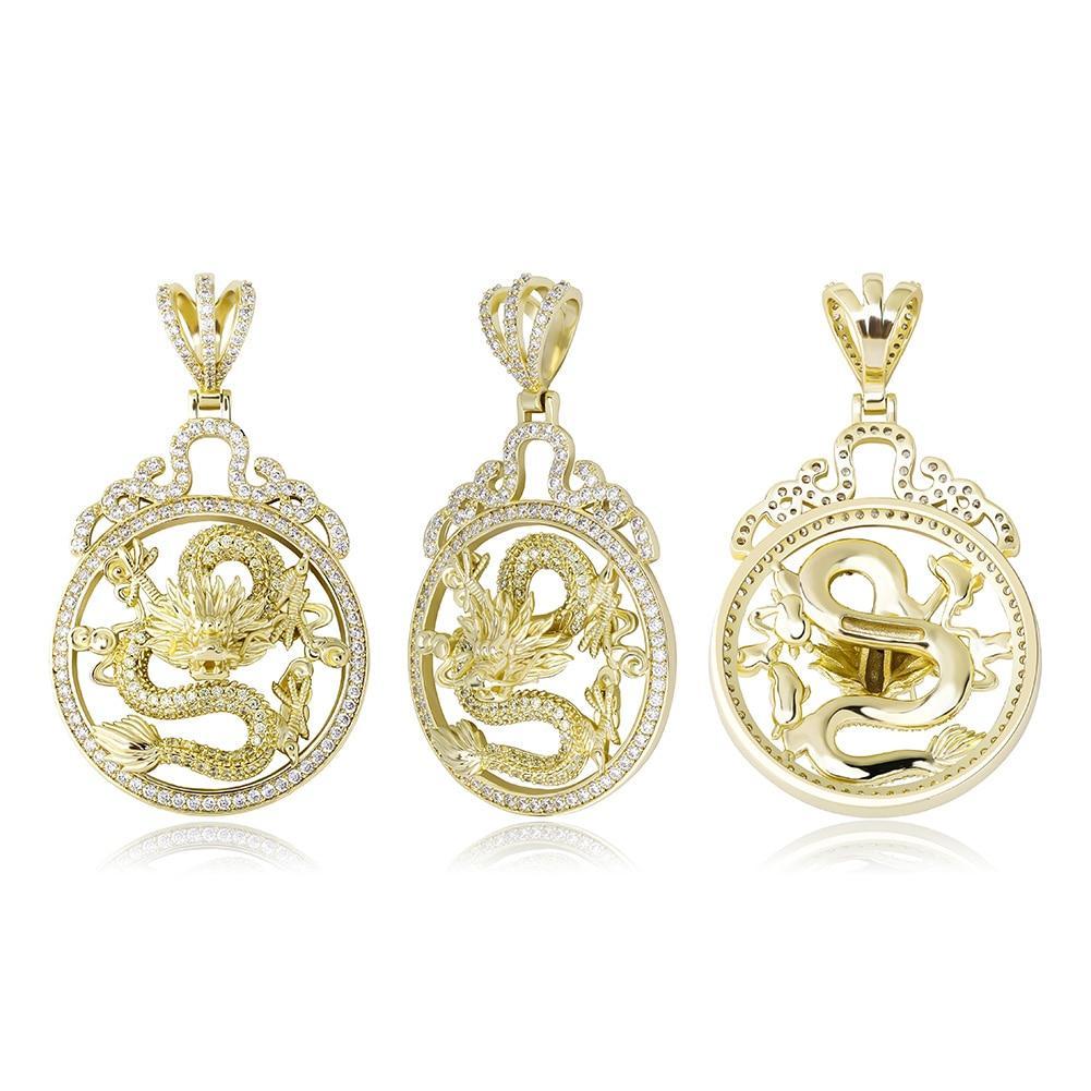 Dragon Spirit Ornament Pendant 14K - ICECI