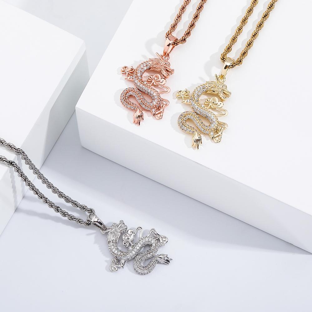 Dragon Spirit Pendant 14K - ICECI
