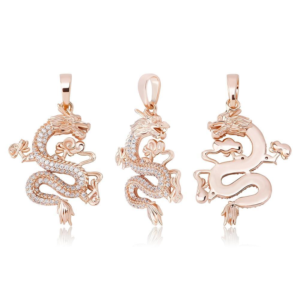Dragon Spirit Pendant 14K - ICECI