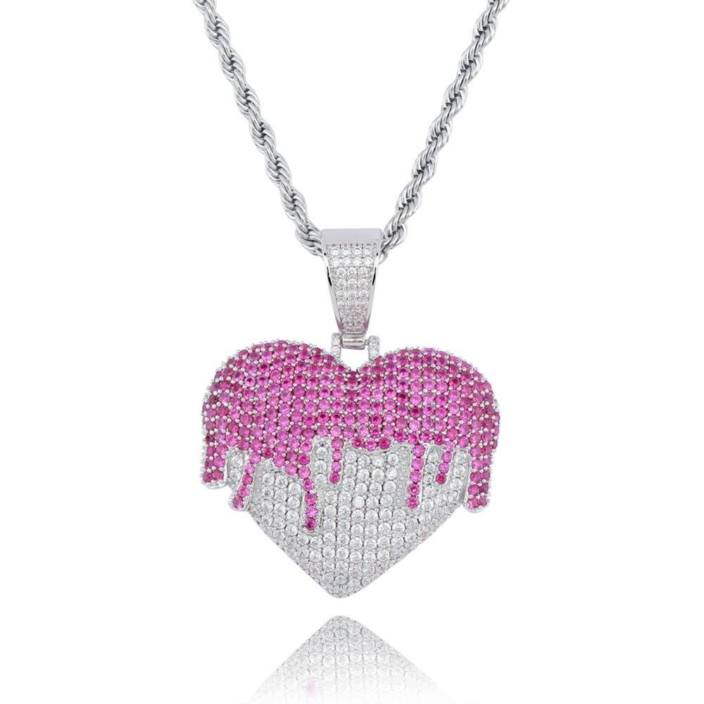 Drip Heart Pendant 14K - ICECI