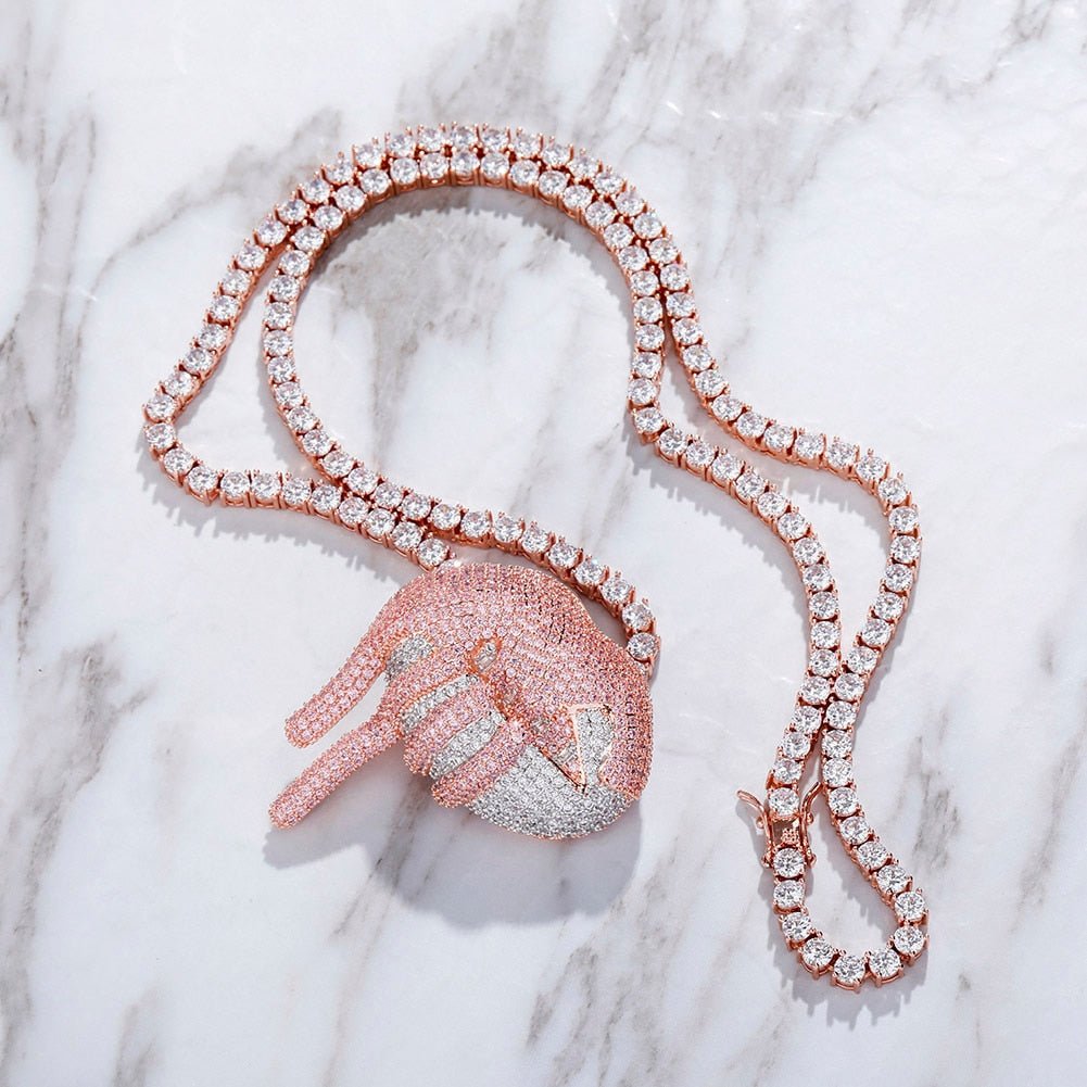 Drip Lip Pendant 14K - ICECI