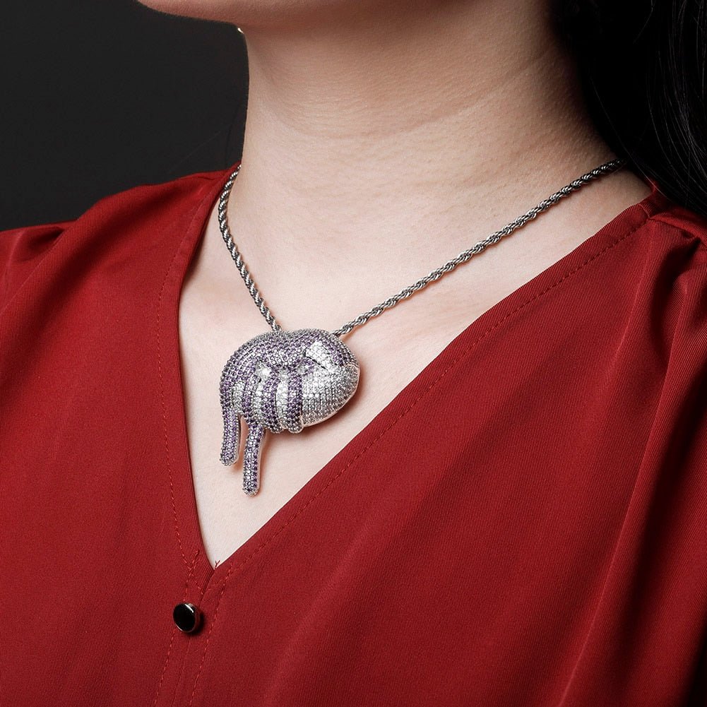 Drip Lip Pendant 14K - ICECI