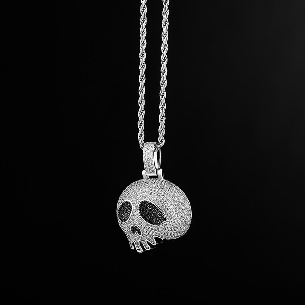 Drip Skull Pendant 14K - ICECI