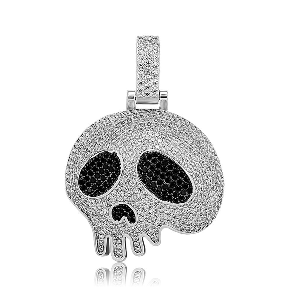 Drip Skull Pendant 14K - ICECI