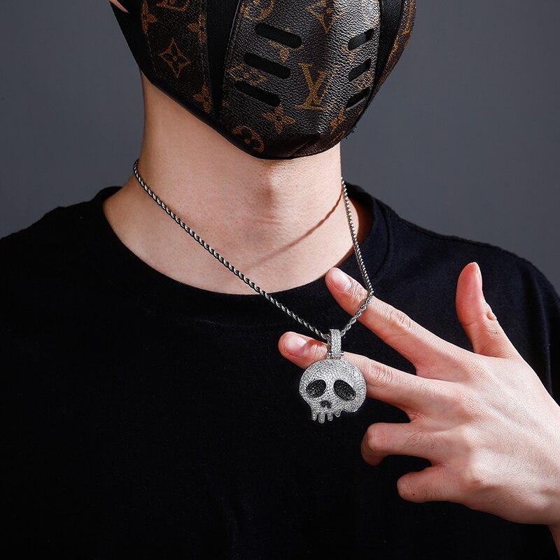 Drip Skull Pendant 14K - ICECI