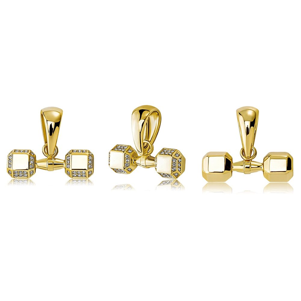 Dumbbell Pendant 14K - ICECI