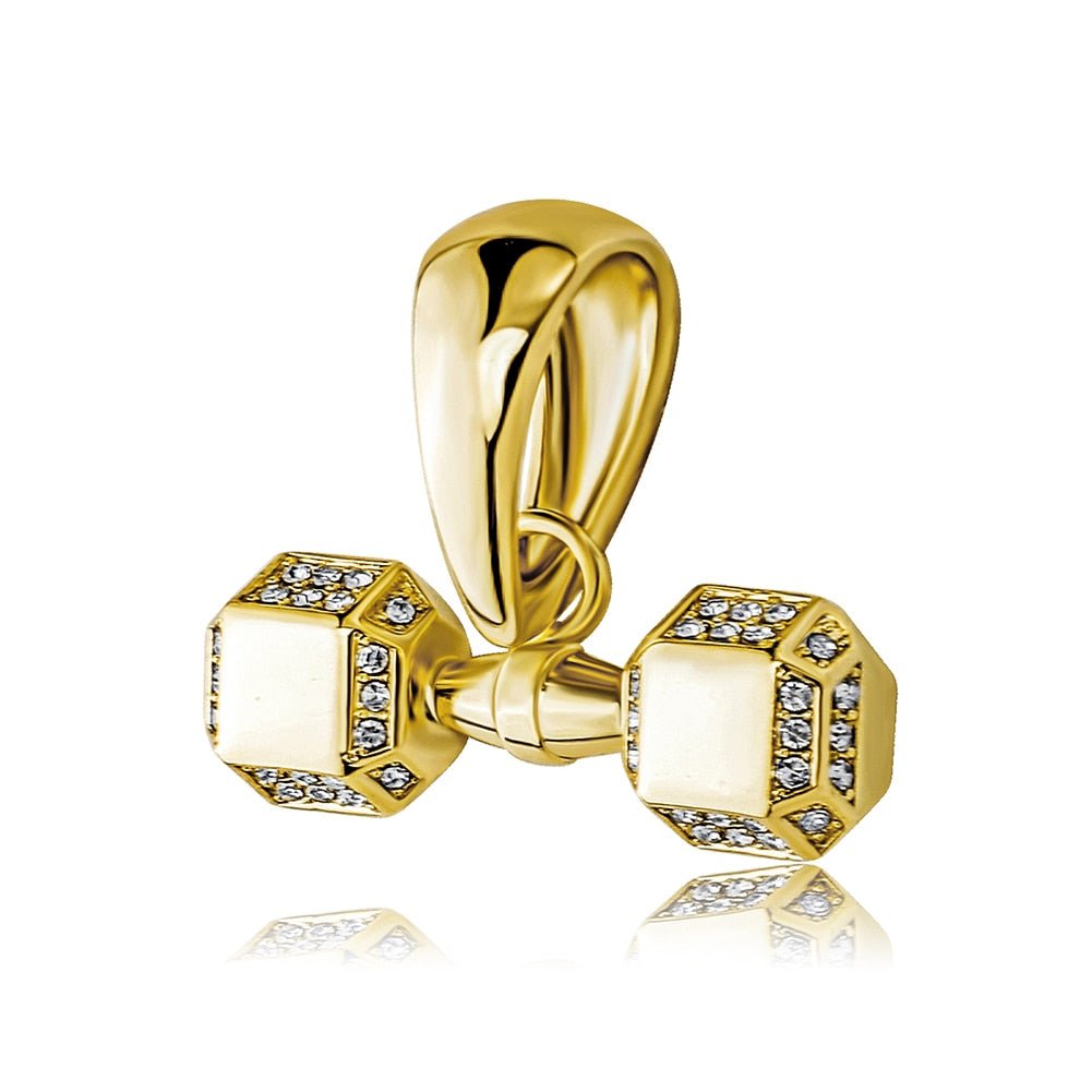 Dumbbell Pendant 14K - ICECI