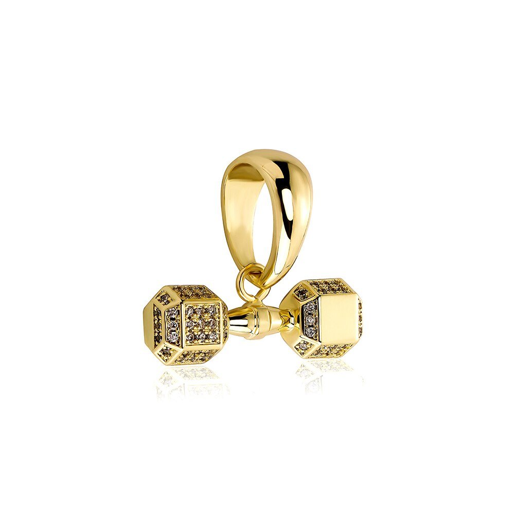 Dumbbell Pendant 14K - ICECI
