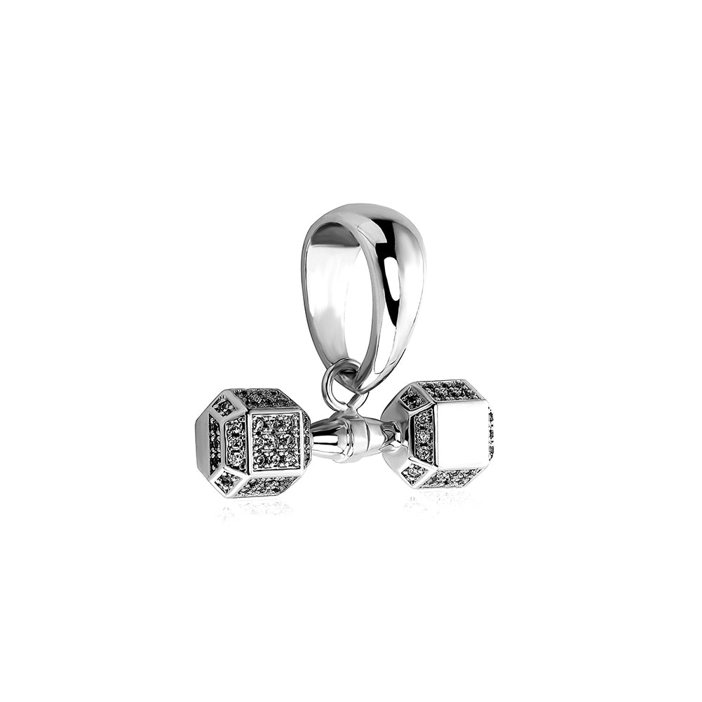 Dumbbell Pendant 14K - ICECI