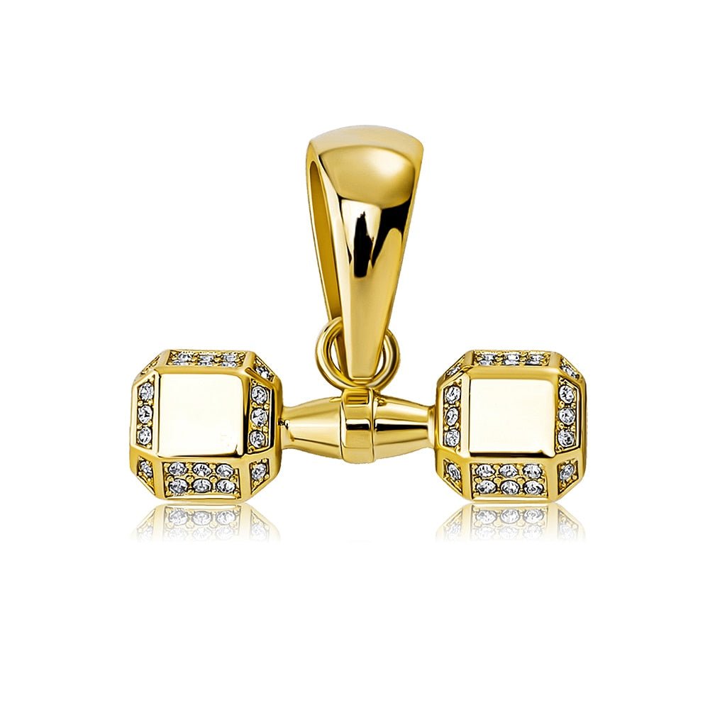 Dumbbell Pendant 14K - ICECI