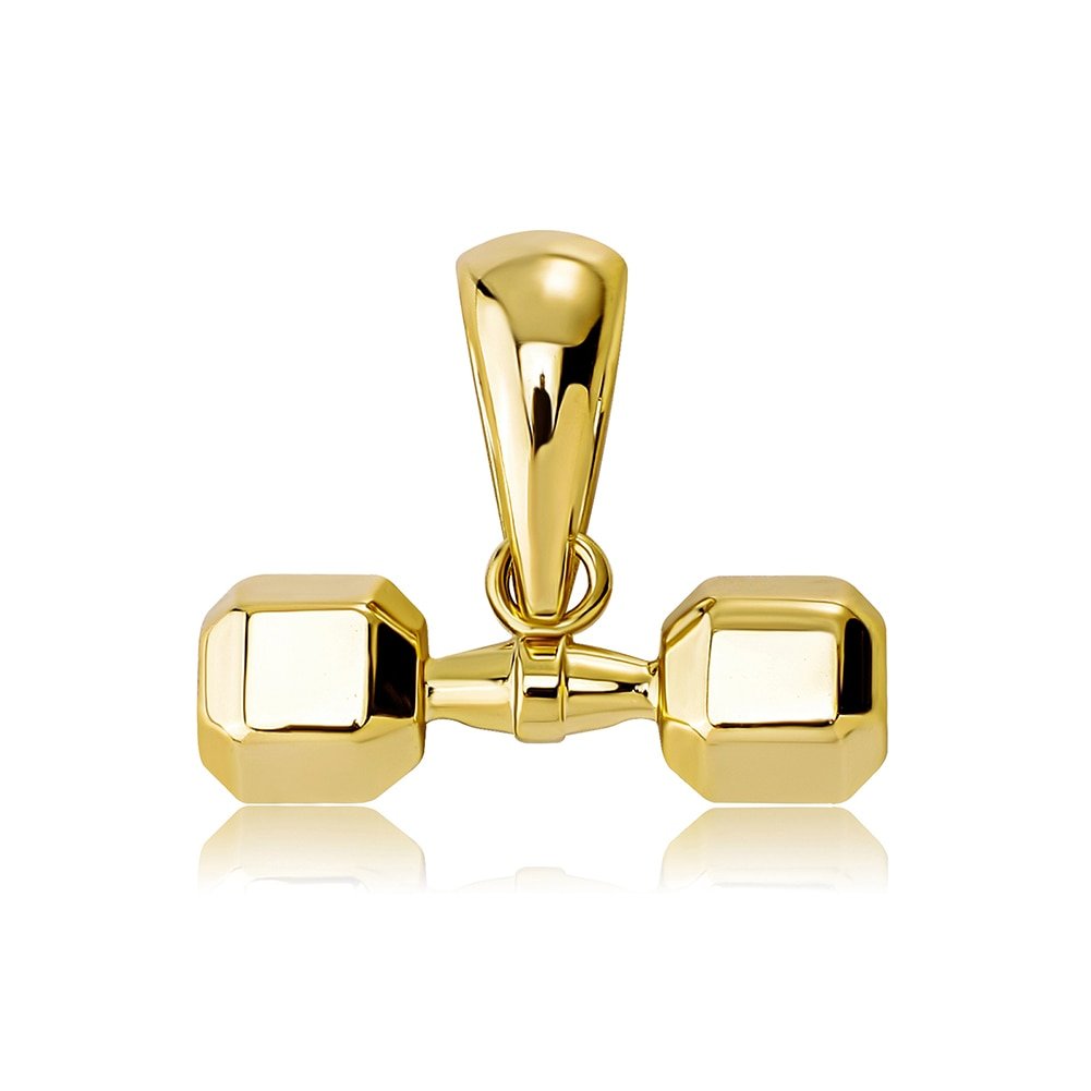 Dumbbell Pendant 14K - ICECI