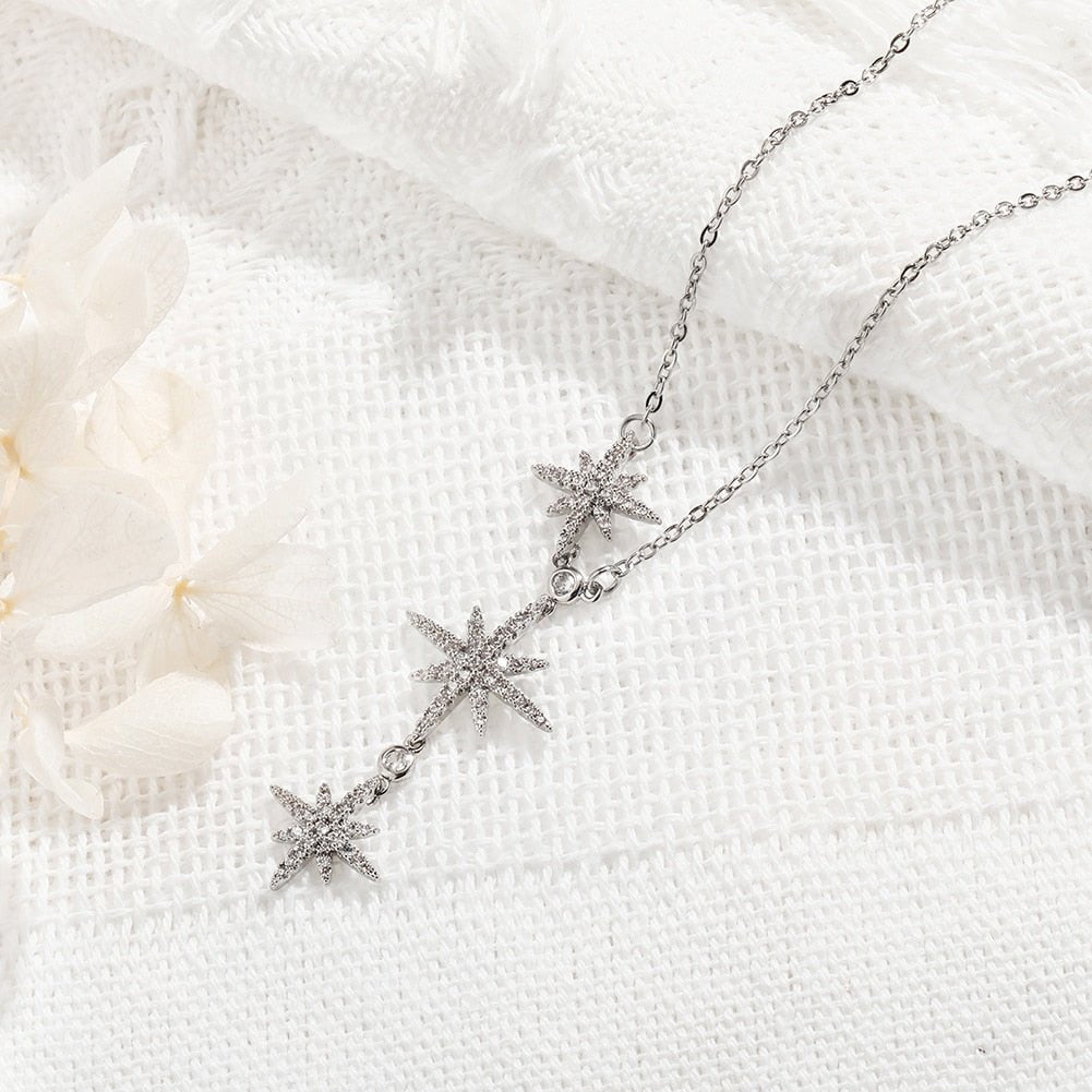 Eight Awn Star Pendant 14K - ICECI