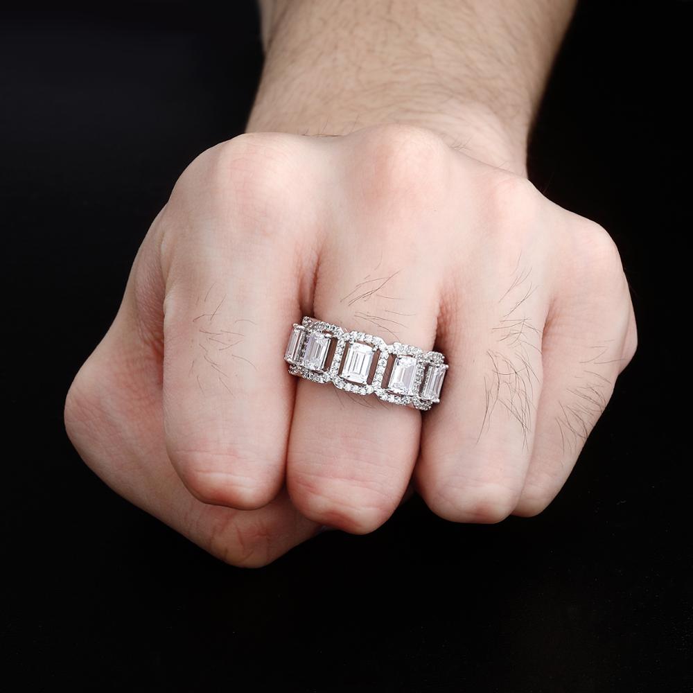 Emerald Halo Eternity Ring 14K - ICECI