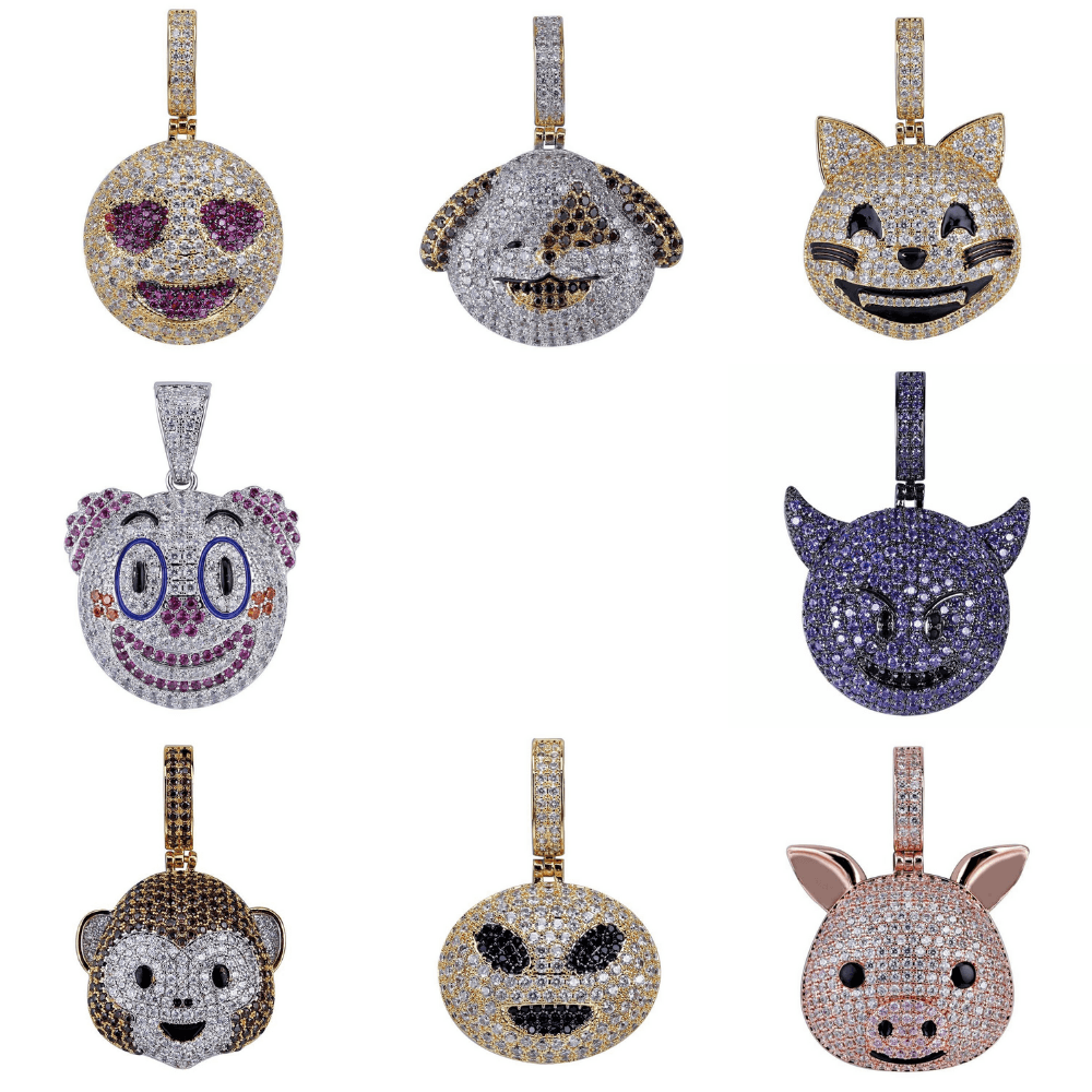 Emoticon Pendants 18K - ICECI