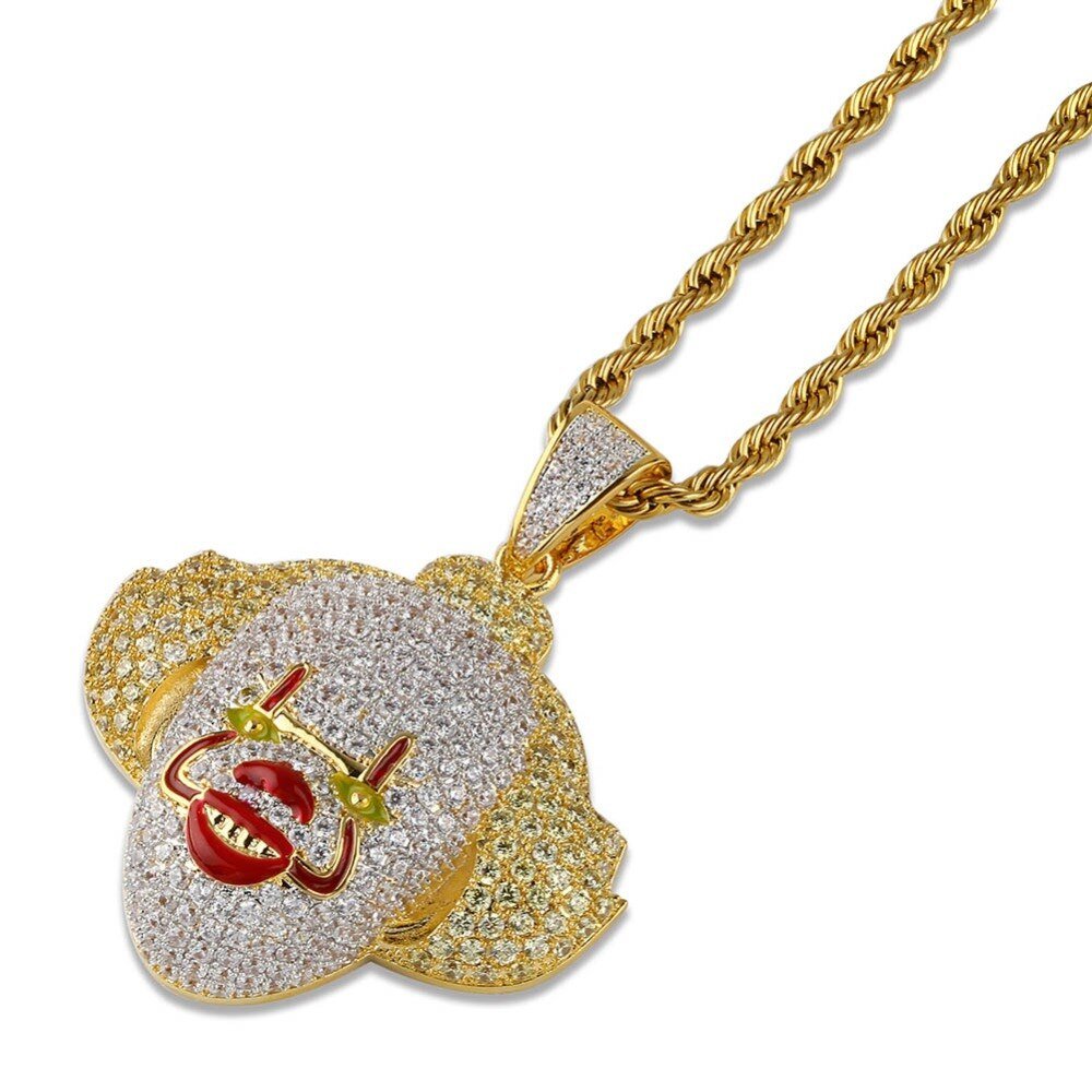 Evil Dancing Clown Pendant 18K - ICECI
