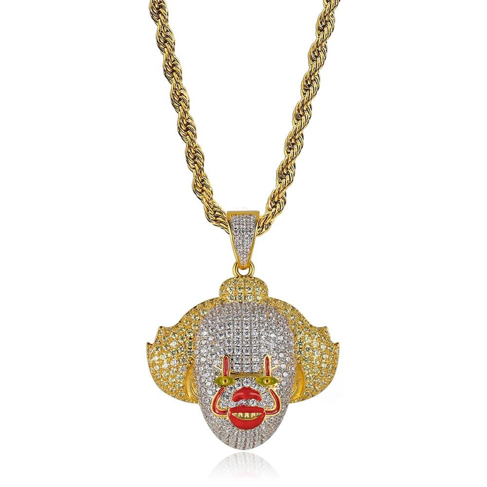 Evil Dancing Clown Pendant 18K - ICECI