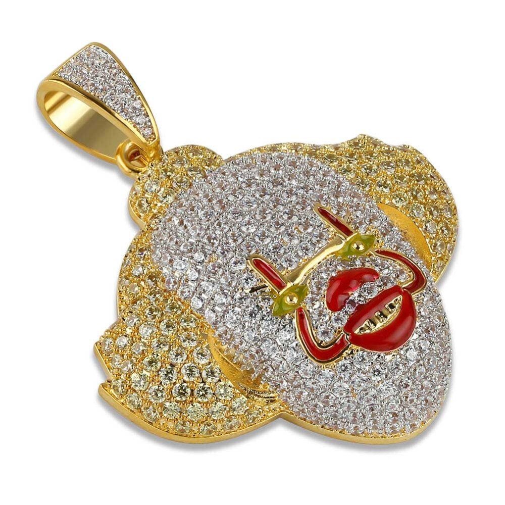 Evil Dancing Clown Pendant 18K - ICECI
