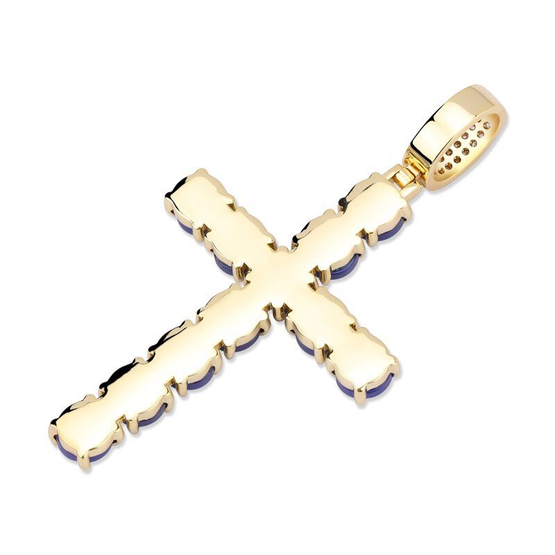Evil Eye Cross Pendant 18K - ICECI