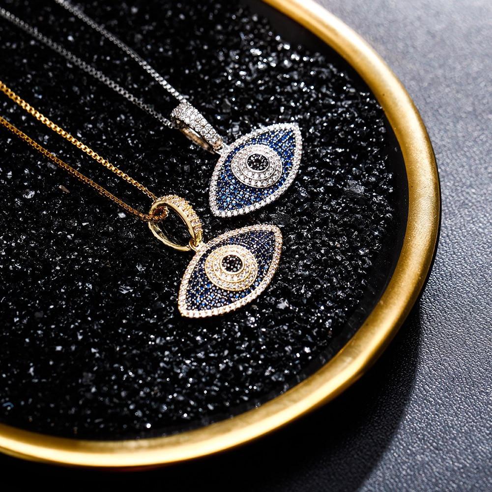 Evil Eye Pendant 14K x Sterling Silver - ICECI