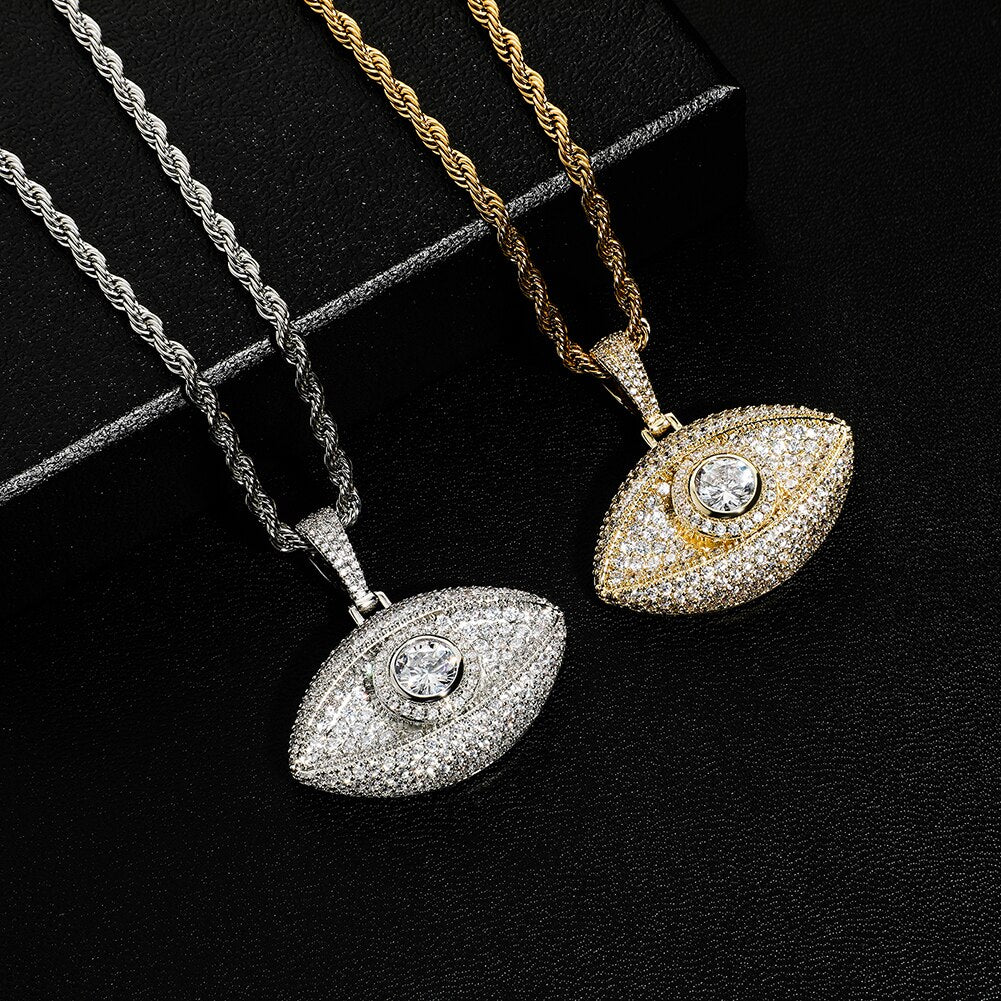 Evil Eye Pendant + Evil Eye Ring Bundle 14K - ICECI