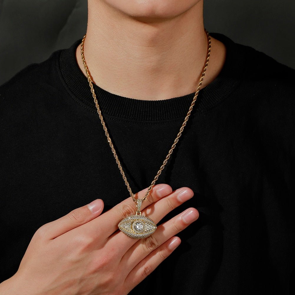 Evil Eye Pendant + Evil Eye Ring Bundle 14K - ICECI