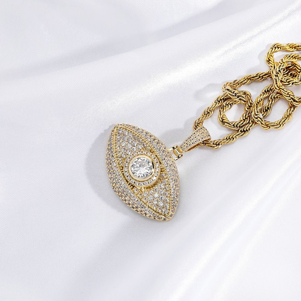 Evil Eye Pendant + Evil Eye Ring Bundle 14K - ICECI