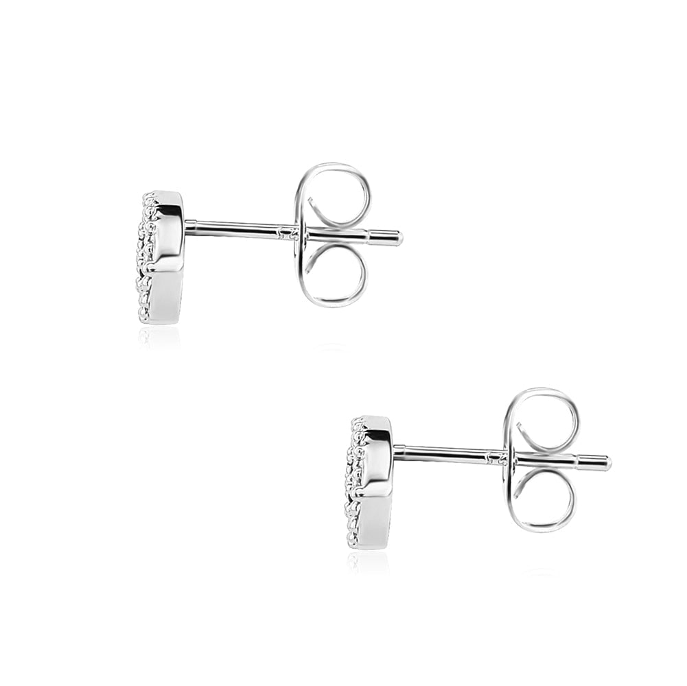 Evil Eye Stud Earrings 14K - ICECI